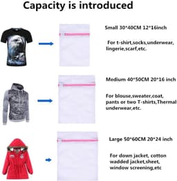 Thijox - Boxlegend waszak voor wasmachine, set van 5, waszakken met ritssluiting voor beha, sokken, ondergoed, babykleding, schoenen en reizen, hoogwa — thumbnail 5