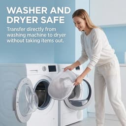 Thijox - Wasnet voor Wasmachine Set van 4, 18x19 cm, Fijne Waszak voor BH's, Ondergoed en Sokjes, Beschermende Waszakken voor Gevoelige Kleding — thumbnail 4