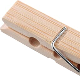 Houten wasknijpers - Kneepjes voor was - Was ophangen - Natuurlijke afwerking - 400 stuks - Natuurlijk hout — thumbnail 5