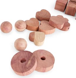 Cederhouten Blokjes - Natuurlijke Mottenval - Kleding Beschermen - 100% Natuurlijk Materiaal - 34 Stuks - Houtkleur — thumbnail 5