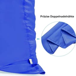 Thijox - Set van 2 waszakken 50 x 60 cm, opvouwbaar, trekkoord, stoffen opbergtas voor vuile was, speelgoed, reizen, huis, slaapzaal, camping, college — thumbnail 2
