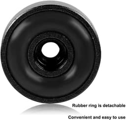 Schokdemper Pads - Speaker Voetjes Isolatie - Audio Verbeteren - Aluminium Legering - 20 x 8 mm - Zwart — thumbnail 4