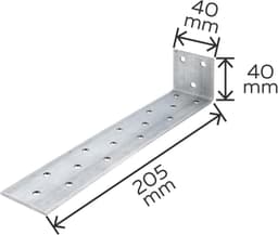Betonanker - Stalen anker - Verstevigen constructies - Sendzimir verzinkt - 205 mm - Staal — thumbnail 4