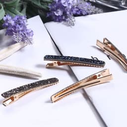 Metalen Haarspelden - Krokodillenklemmen Alligator Clips - Haar Styling - Glad en Duurzaam - 60 mm - Zilver — thumbnail 3