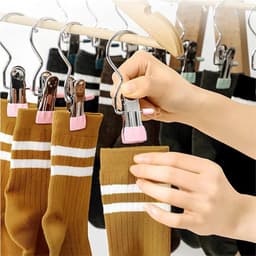 20 stuks draagbare wasknijpers van metaal met haken tang voor sokken broeken schoenen handdoeken hoeden — thumbnail 5
