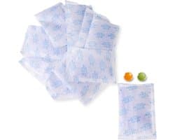 silicagel zakjes 50 g 10 stuks droogmiddel indicator | Oranje-groene kleurindicator, herbruikbaar bij 100 °C, voor camera, elektronica en 3D-filament