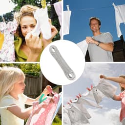 30 m waslijn, extra sterk, met stalen kern, waslijn buiten, scheurvaste en roestvrije waslijn, belastbaar tot 150 kg, ideaal voor buiten, tuin, quilt, camping en als reiswaslijn — thumbnail 3
