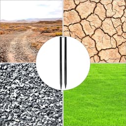 Ground Anchors 30 x 2.8 cm - U-vormige metalen rozenboog - Sterk en weerbestendig - Voor veilige bevestiging - SnelShoppen — thumbnail 4
