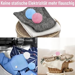 SnelShoppen - 9 stuks herbruikbare drogerballen, wasballen voor donsjacks en kleding, droogballen voor wasmachine en wasdroger, versnelt droogproces, — thumbnail 4