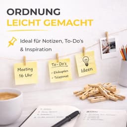 SnelShoppen - 100 Mini Houten Klemmen 25 mm, Mini Wasknijpers, Duurzaam Hout, Ideaal voor Fotowanden, DIY Projecten, Kleine Klemmetjes, Natuurlijke De — thumbnail 3