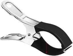 Wasknijpers - Kledingclips - Was ophangen - Roestvrij staal - 8 stuks - Zwart — thumbnail 1