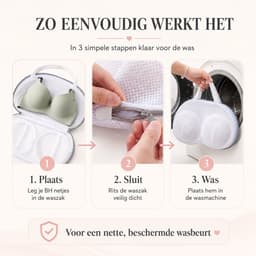 Consumerce® BH Waszak - 2 Stuks - Lingerie Waszakjes met Rits - Beha — thumbnail 4
