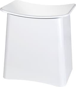 WENKO Wasmand en Badkruk Wing Wit 45x48cm - Badkamerkruk — thumbnail 2