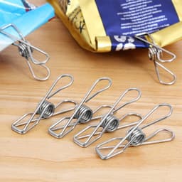 Handdoekklemmen -60 stuks - Handdoekhaakjes - Wandhaken - Theedoekklemmen - Wasknijpers - Roestvrij-stalen Wasknijpers - voor Waslijn Kleding Sok Hanger Keuken Kantoor - 5.5CM — thumbnail 2