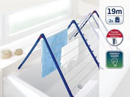 Pegasus Bath 190 Uitbreidbaar Stabiel Droogrek voor Badkuip - Uittrekbaar Droogrek - Smalle Wasdroger - Opvouwbaar — thumbnail 2