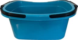 HL - Kunststof Wasmand met Hengsel - Blauw - 55x38x25 cm - Draagbare Wasmand — thumbnail 3