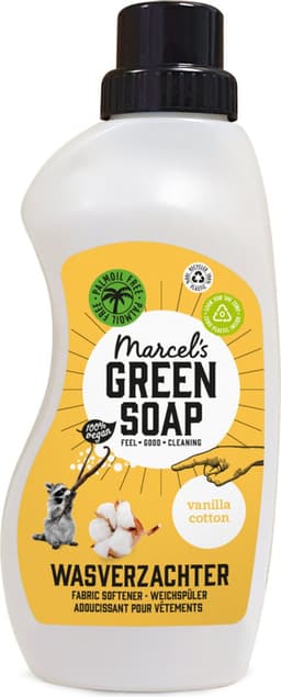 Marcel's Green Soap Wasverzachter - Vanille & Katoen - 6 x 750ml - 180 wasbeurten — thumbnail 3
