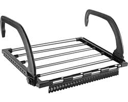Radiatordroger, Radiator Kleding Airersm, Droogrek voor Radiator, Kleding Droogrek, Opvouwbaar Droogrek voor Balkon, Hangen voor Radiator en Balkon, Klein