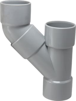 Dparts 3-delige y-stuk afvoer waterverdeler - afvoerpijp splitter set - inclusief lijm - verbindingsset geschikt voor afvoerslang wasmachine - vaatwasser - condensdroger - bocht - duo verdubbelaar verlengset — thumbnail 2
