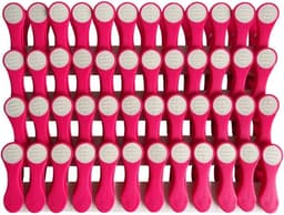 48 wasknijpers Soft Grip Soft Touch Softtouch (roze, wit) — thumbnail 1