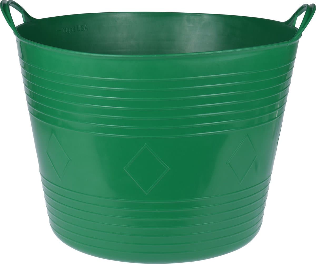 Excellent Houseware Flexibele emmer - donkergroen - 40 liter - kunststof - 45 x 37 cm — afbeelding 1