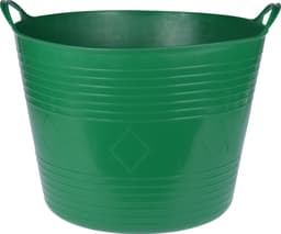 Excellent Houseware Flexibele emmer - donkergroen - 40 liter - kunststof - 45 x 37 cm — thumbnail 1