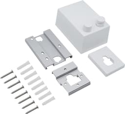2 sets 4,2 m uitschuifbare waslijn binnen en buiten intrekbare waslijn muurdroger waslijn draagbaar voor balkon, wasruimte en tuin (wit) — thumbnail 5