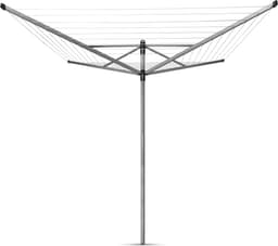 Brabantia Lift-O-Matic Droogmolen - met Metalen Grondanker - 50 m - Metallic Grey — thumbnail 1