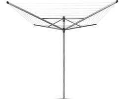 Brabantia Lift-O-Matic Droogmolen - met Metalen Grondanker - 50 m - Metallic Grey — afbeelding 1
