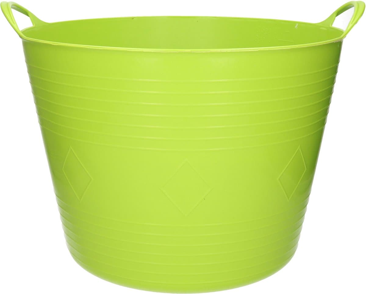Flexibele kuip - 40 liter - felgroen - kunststof - D45 cm - emmer - wasmand — afbeelding 1