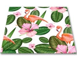 Papillon Wasmachine Beschermer - Antislip mat - 60x60 cm - Papillon Flamingo