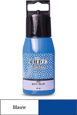 Artdeco 3D Dimensionale Verf Set – 2x50 ml – Geel & Blauw – Geschikt voor Stof, Glas, Keramiek, Karton, Metaal, Papier & Steen – 3D Liner Textuur- en Reliëfschilderen Dimensional Paint — thumbnail 2