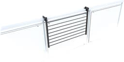 Foxydry Duo 82 cm balkon wasrek - antraciet - rechthoekige reling — thumbnail 2