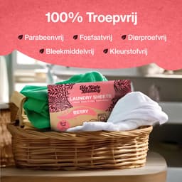 My Little Laundry Wasstrips 120 Wasbeurten Berry Bosbessen en Witte Muskus Wasmiddel Wasvellen Wasdoekjes Wasmiddeldoekjes Detergent Sheets Laundry Strips — thumbnail 2