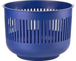 Zone Denmark Ume Wasmand - 30 liter - Indigo blue (blauw) - Kunststof - Ronde Wasmand met Hengsel - Kleine Wasbox of Opbergmand