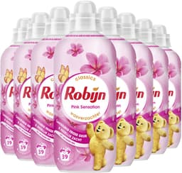 Robijn - Wasverzachter - Pink Sensation - 8 flessen - 312 wasbeurten - Voordeelverpakking — thumbnail 2
