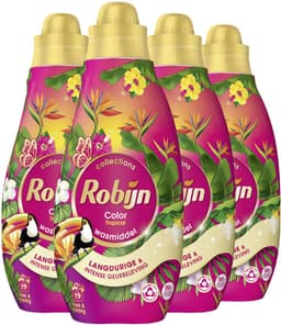 Robijn - Vloeibaar Wasmiddel - Klein & krachtig - Tropical - 4 flessen - 76 wasbeurten - Voordeelverpakking — thumbnail 2