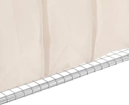 Goodivery ® 3 waszakken en in hoogte verstelbare kledingstang, wasverzamelaar, metaal, zilver, 78 x 45,7 x 99 cm — thumbnail 5