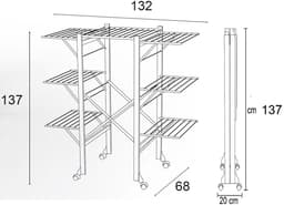 Arredamenti Italia 602 AQUILONE CILIEGIO - Droogrek In Beukenhout - 32m Drooglengte - Kleur:hout - ARIT - Il cuore del legno — thumbnail 2