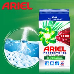 Ariel Professional Ultra OXI Waspoeder voor Witte Was – 10 kg – Professionele Kwaliteit - Washing Powder for White Laundry - Professional Quality — thumbnail 4
