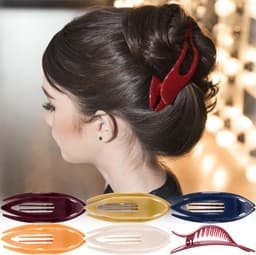 Grote Platte Haarclips Sets voor Dik Haar - Sterke Grip Klemmen — thumbnail 3