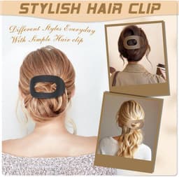 4x Grote Platte Haarclips voor Dames - Sterke Grip, Eendensnavel Klem voor Dun en Dik Haar — thumbnail 4