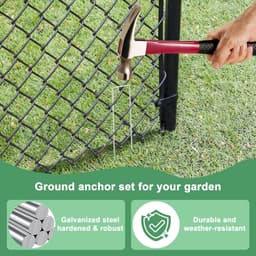 EGoods - 50 stuks stevige haringen voor camping en omheiningen - grondankers 3 mm x 3 mm — thumbnail 5