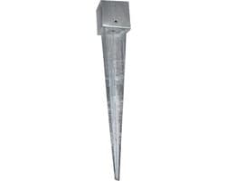 Vierkant Grondanker Inslagmof - Sterk Gegalvaniseerd Staal - 750mm of 900mm Lengte — thumbnail 2