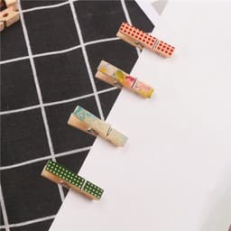 Kleurrijke Geschilderde Houten Wasknijpers - 100 Stuks voor Fotoclips en Creatief Gebruik — thumbnail 2