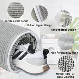 Waszak Schoenen met Rits - 360° Uitgebreide Reiniging - Sneakers Waszak voor Wasgoed - Schoen Waszak Wasmachine - 6 Stucks — thumbnail 2