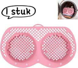 1 stuk - Waszak voor ondergoed - Siliconen waszak voor ondergoed in de wasmachine - Vormvaste waszak voor bh's en ondergoed - Roze — thumbnail 1