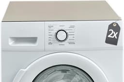 Set van 2 Antislip Wasmachine Onderzetters Beige 60x60 cm Op Maat Te Snijden — thumbnail 1