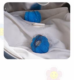 8-pack - Wasmachine pluizenverwijderaar - Geschikt voor het verwijderen van kattenhaar - Herbruikbaar - Drum Roll Magic Wasballen - Blauw — thumbnail 2