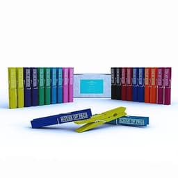 Houten Kledingknijpers voor Waslijn - 100 Stuks Multicolor — thumbnail 4